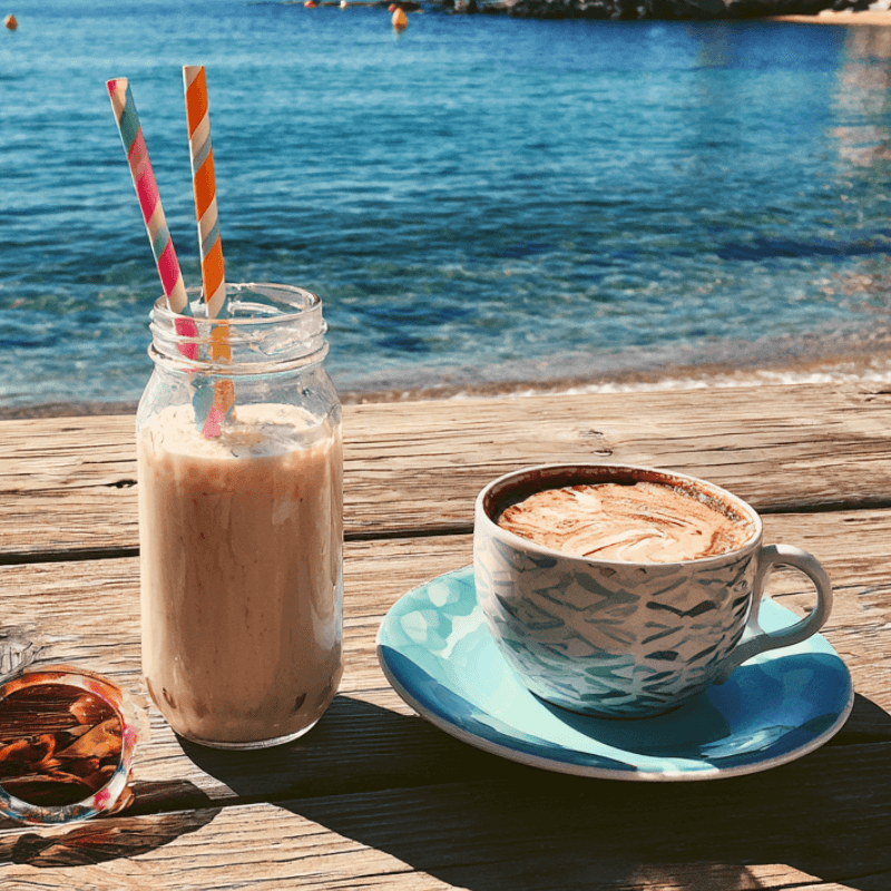 Horchata de chufa fraîche bord de mer Valence Espagne