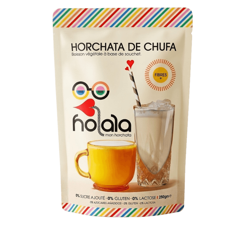 Sachet Holala Horchata de Chufa 250g sans sucre sans gluten sans lactose