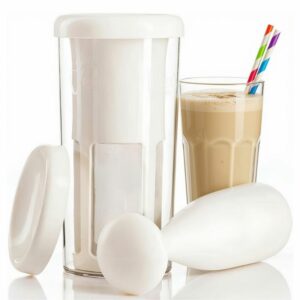 Vegan Milker Classic, machine à lait végétal sans moteur avec carafe, filtre et piston
