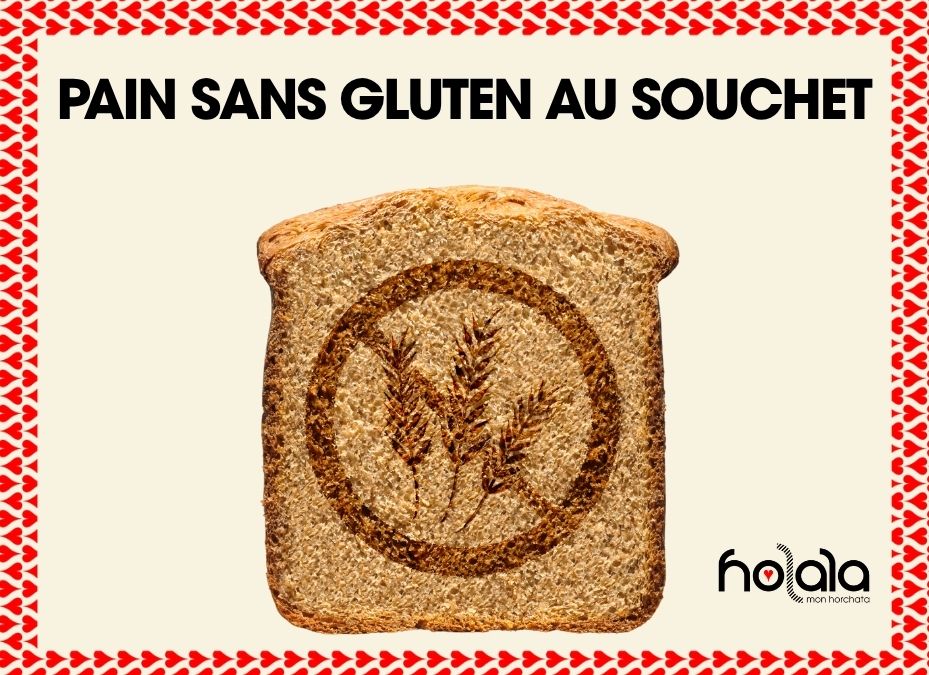 Pain sans gluten à l'okara de souchet tranché, croûte dorée et mie moelleuse